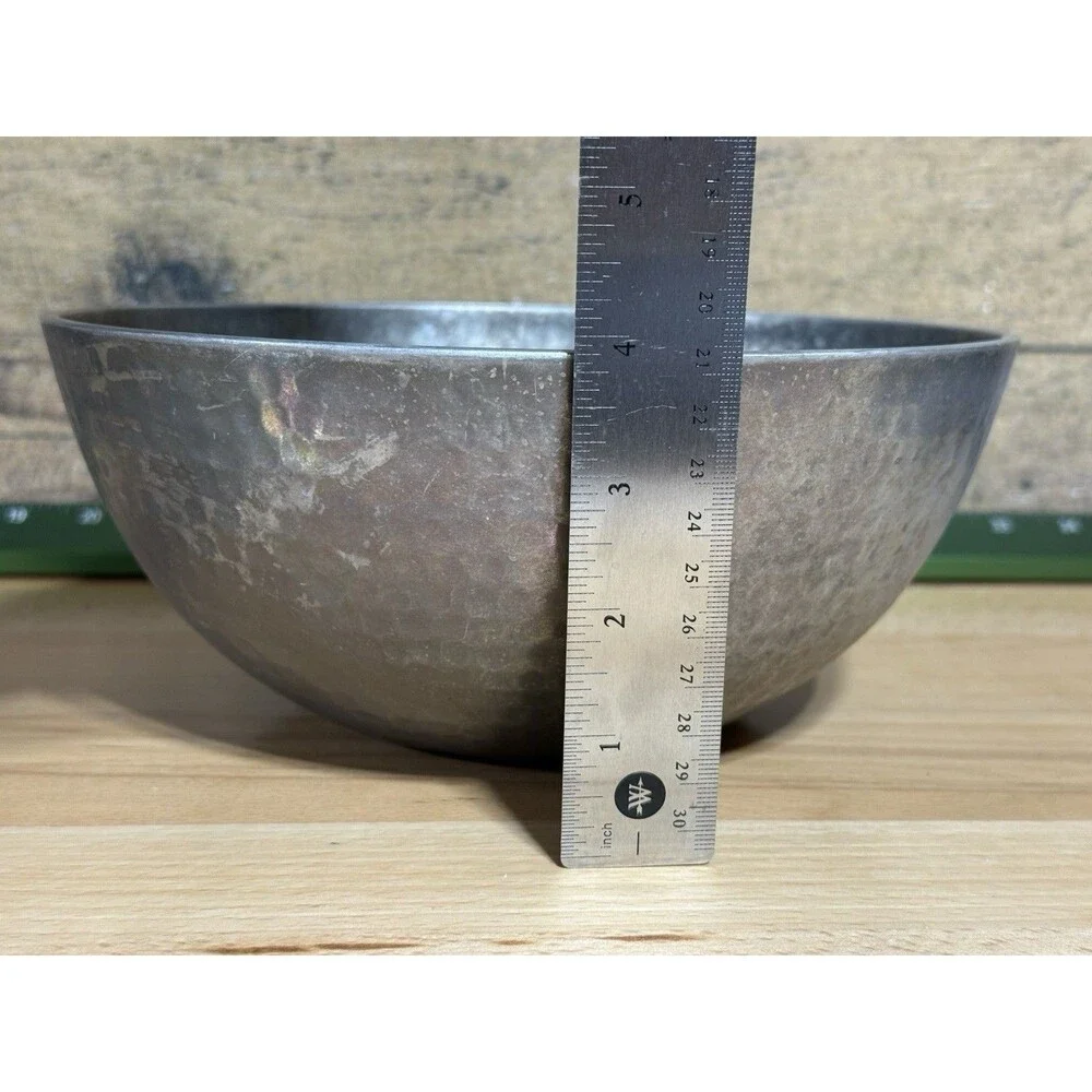 🔥 VTG Towle Silversmiths Candy Nut Dish Bowl Hammered 9”Bowl / Singing